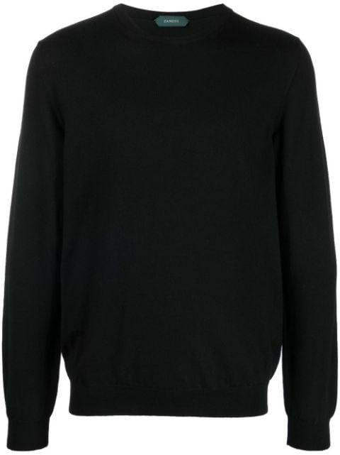 crew-neck fine-knit jumper by ZANONE