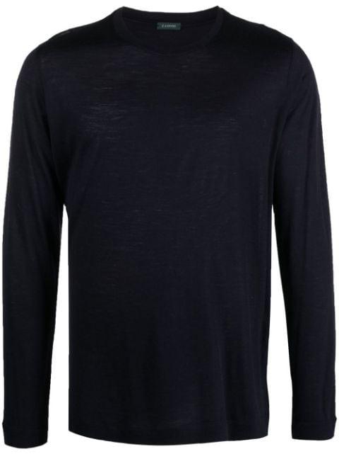 crew-neck virgin-wool T-shirt by ZANONE