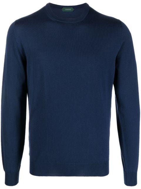 fine-knit crew-neck jumper by ZANONE