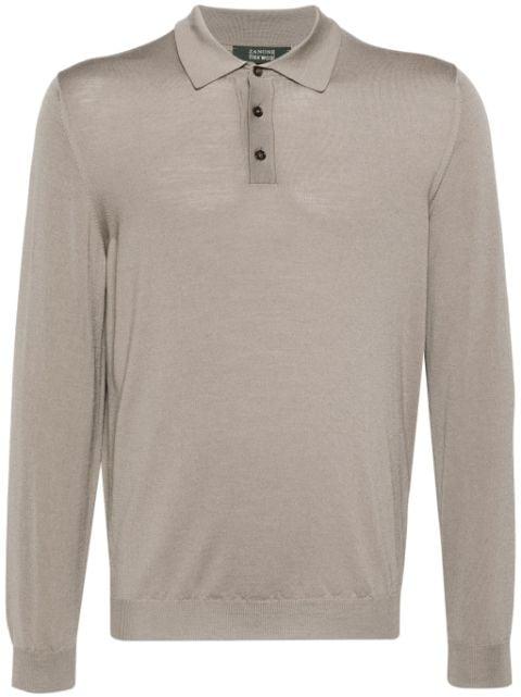 fine-knit polo shirt by ZANONE