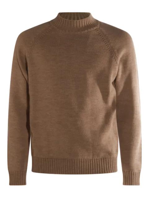 high-neck raglan-sleeve sweater by ZANONE