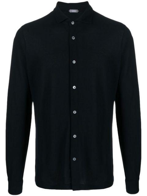 long-sleeve cotton shirt by ZANONE