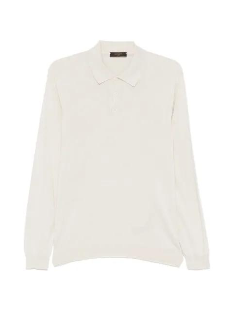 long-sleeve polo shirt by ZANONE