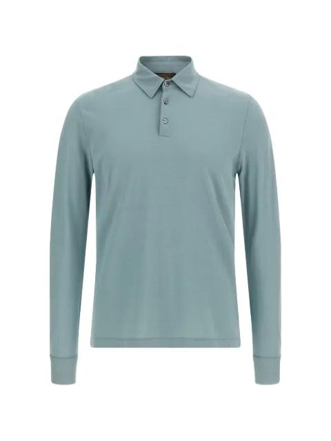 long-sleeve polo shirt by ZANONE