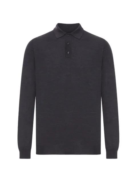 long-sleeve polo shirt by ZANONE