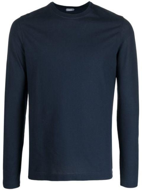 long-sleeved cotton T-shirt by ZANONE