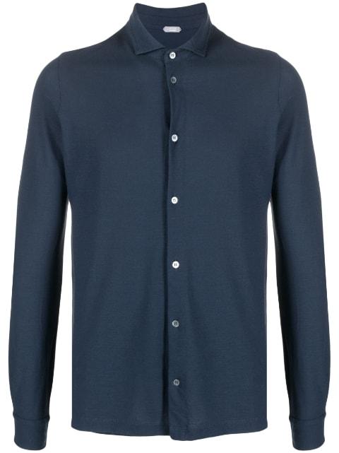 long-sleeved cotton shirt by ZANONE