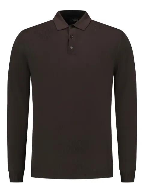 long-sleeved wool polo shirt by ZANONE