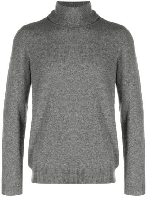 mélange-effect roll neck jumper by ZANONE