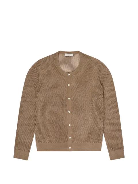 open-knit cardigan by ZANONE