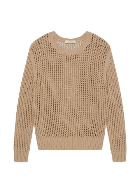 open-knit cotton sweatshirt by ZANONE