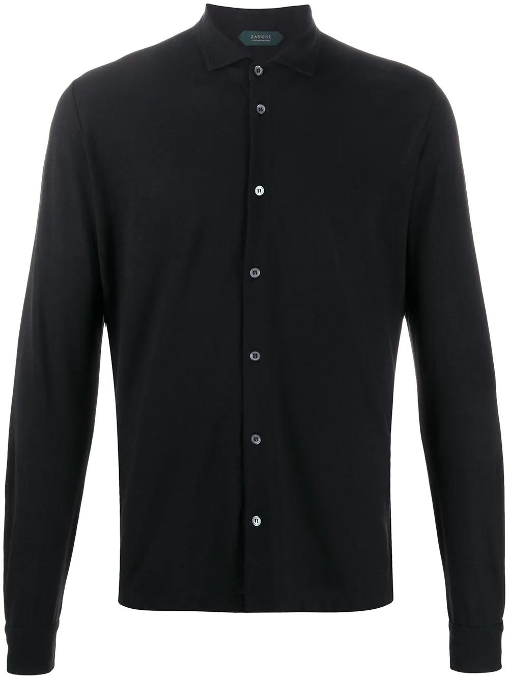 regular-fit cotton shirt by ZANONE