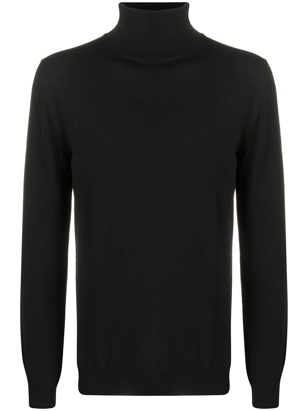rib-trimmed rollneck jumper by ZANONE