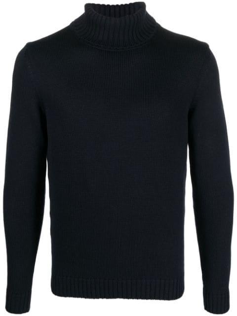 roll neck knitted sweater by ZANONE