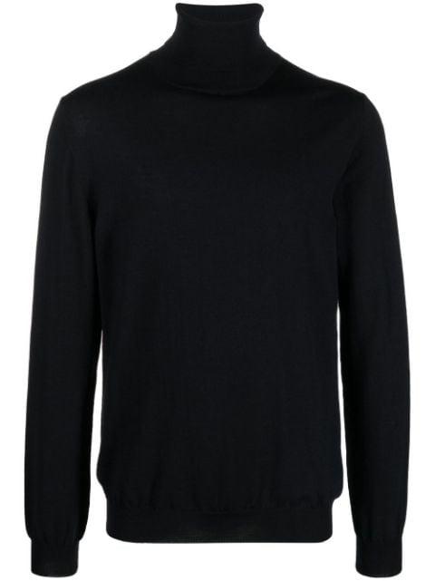 roll neck virgin wool blend jumper by ZANONE