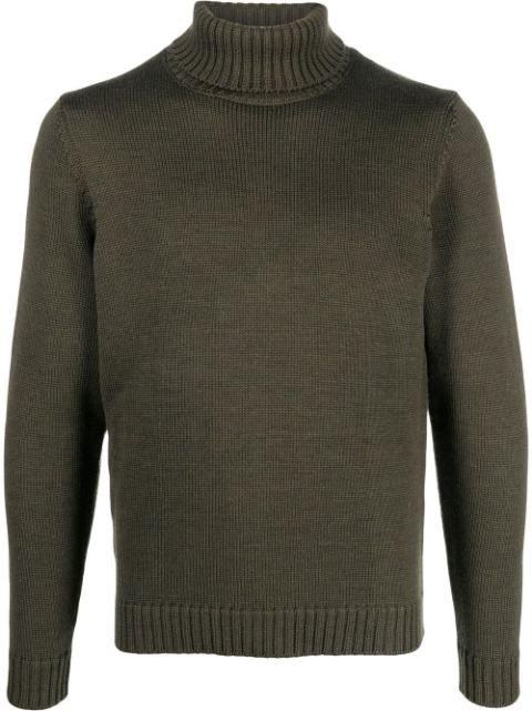 roll neck wool sweater by ZANONE