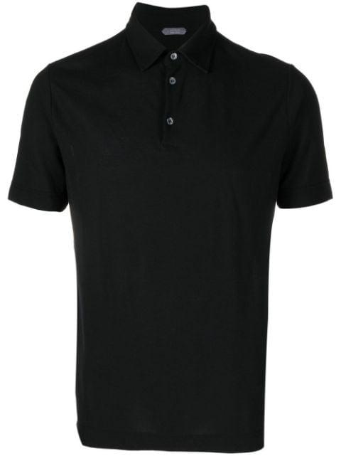 short-sleeve cotton polo shirt by ZANONE