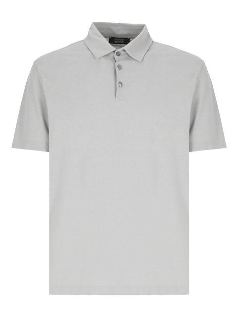short-sleeve cotton polo shirt by ZANONE