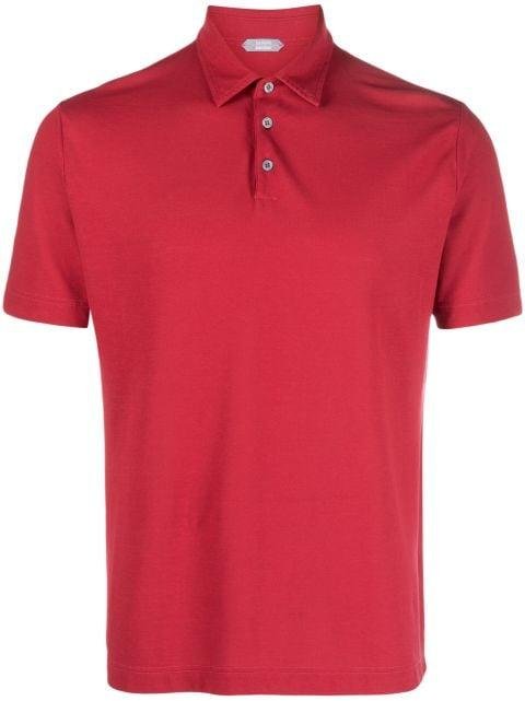 short-sleeve cotton polo shirt by ZANONE