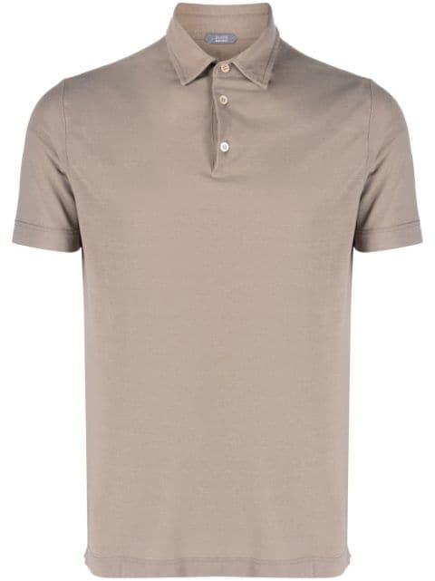 short-sleeved polo shirt by ZANONE
