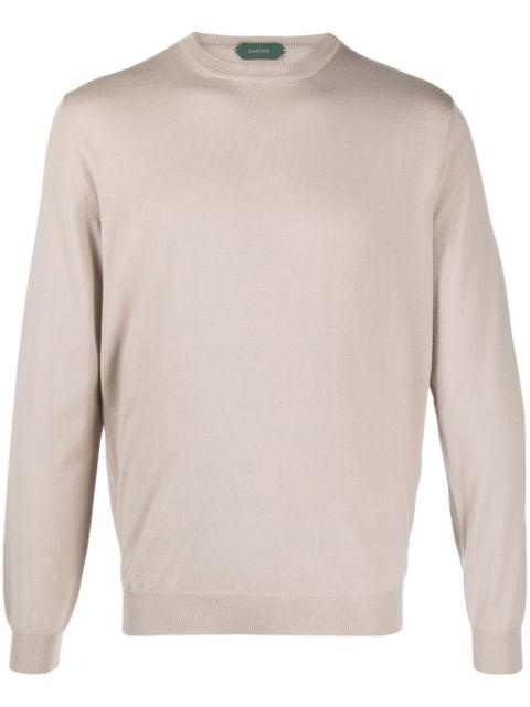 virgin wool blend crew-neck jumper by ZANONE