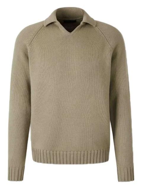 wool polo sweater by ZANONE
