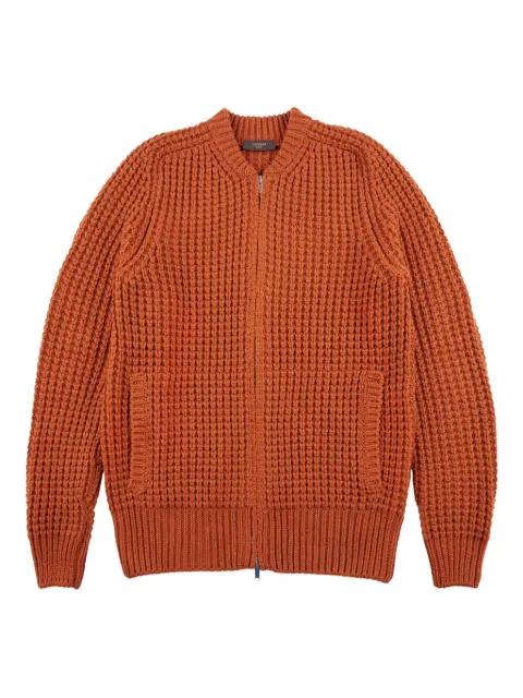 zip-up cardigan by ZANONE