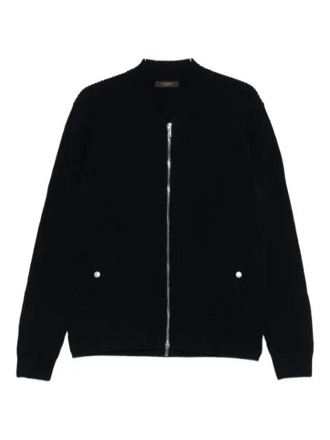 zip-up knitted jacket by ZANONE