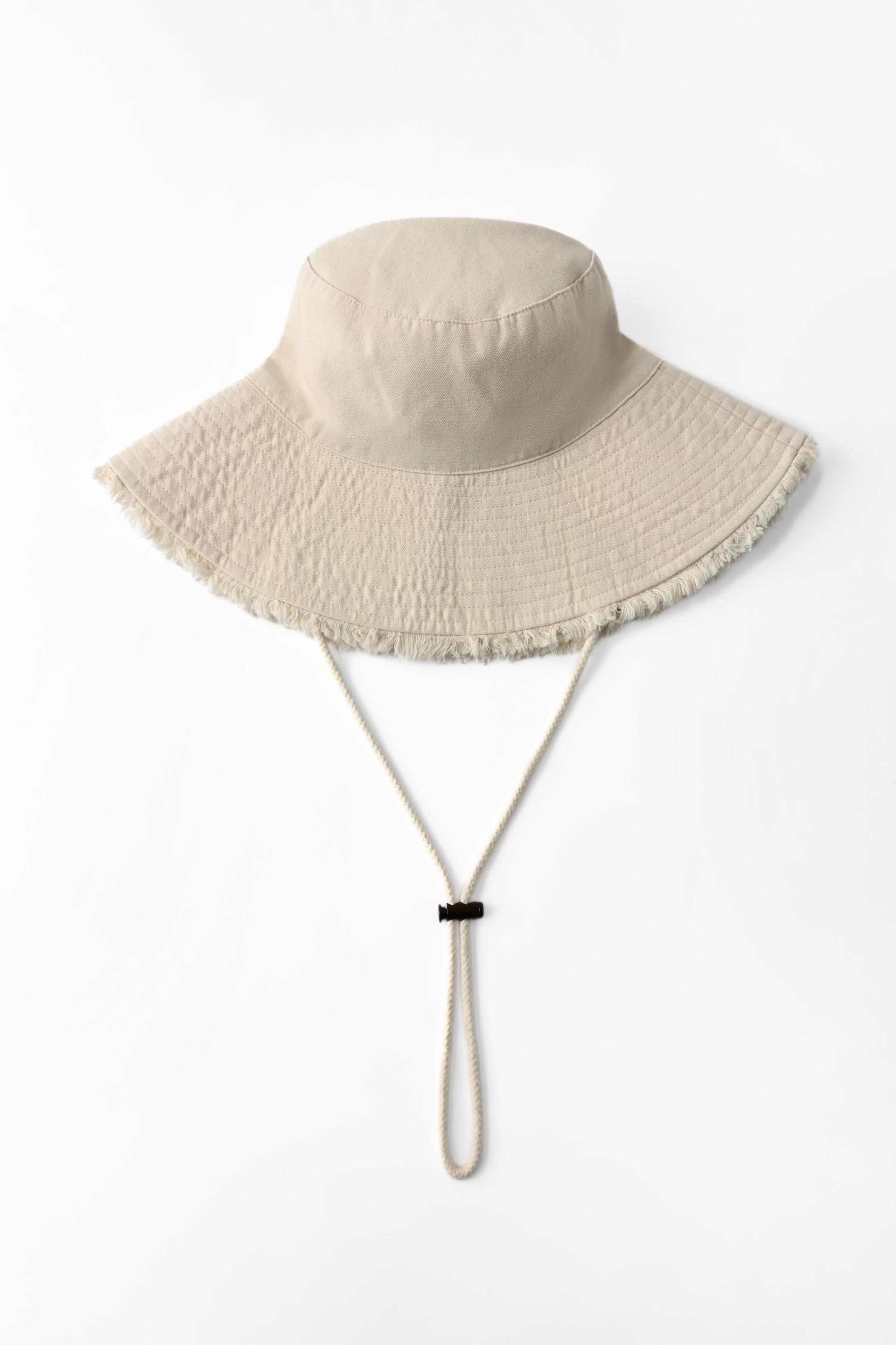 100% COTTON BUCKET HAT by ZARA