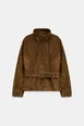 100% LEATHER BELTED JACKET by ZARA