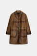 100% LEATHER COAT ZW COLLECTION LIMITED EDITION by ZARA