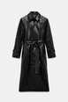 100% LEATHER LONG TRENCH COAT ZW COLLECTION by ZARA