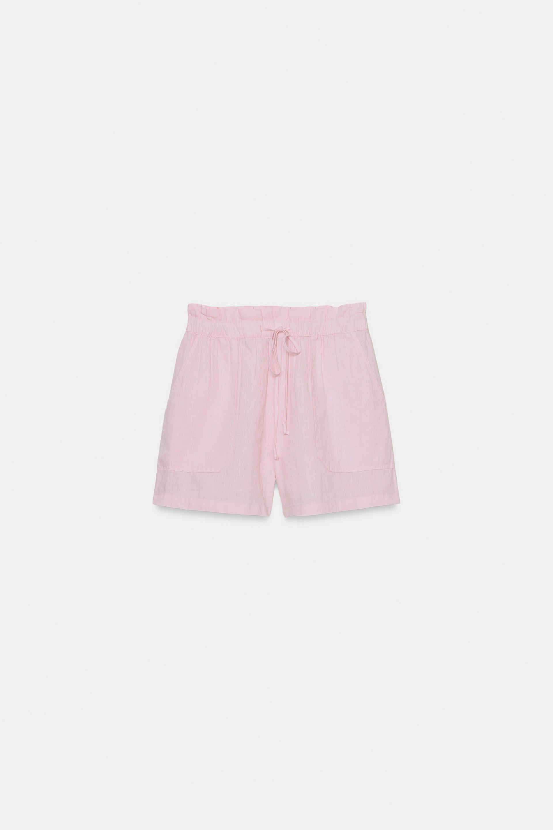 100% LINEN SHORTS ZW COLLECTION by ZARA