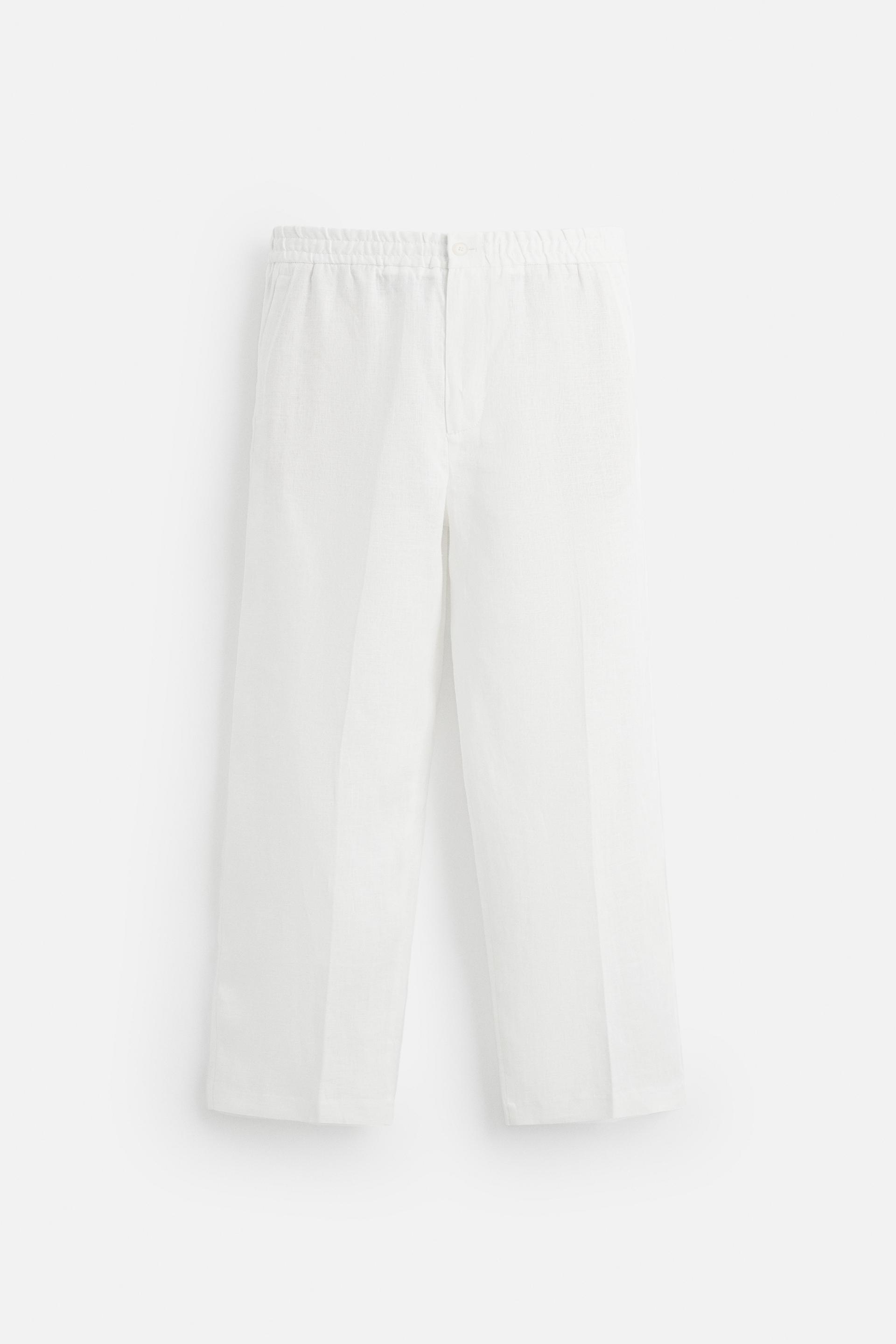 100% LINEN SUIT PANTS by ZARA