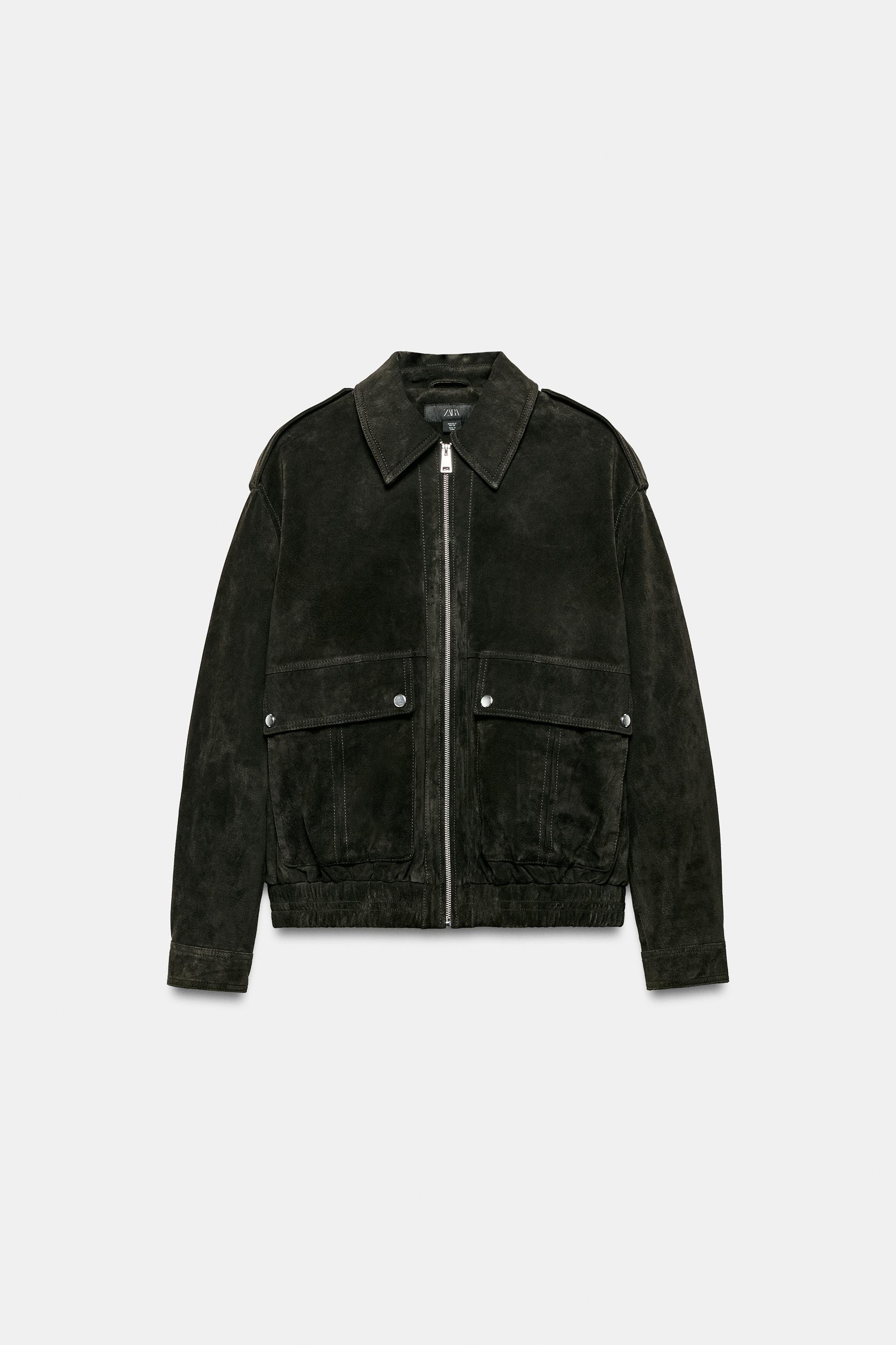 100% SUEDE LEATHER JACKET by ZARA