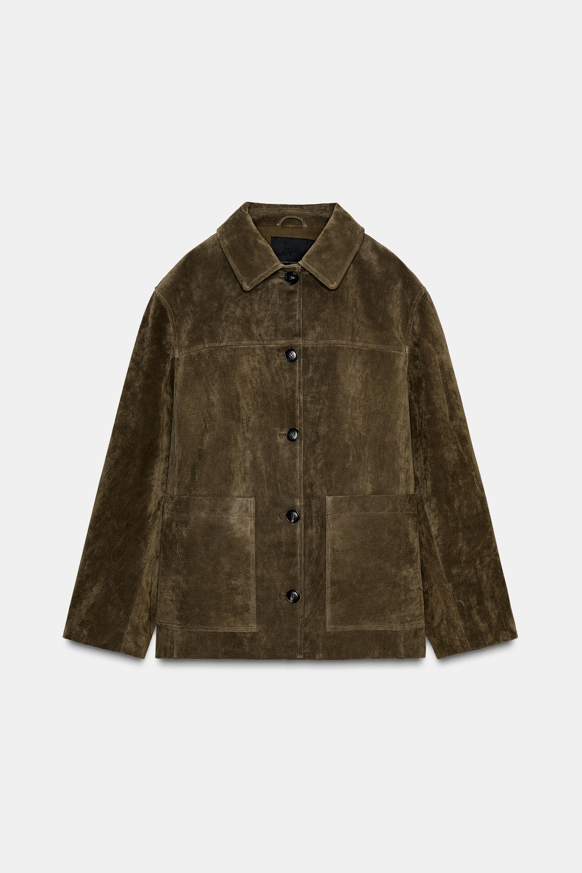 100% SUEDE LEATHER JACKET ZW COLLECTION LIMITED EDITION by ZARA