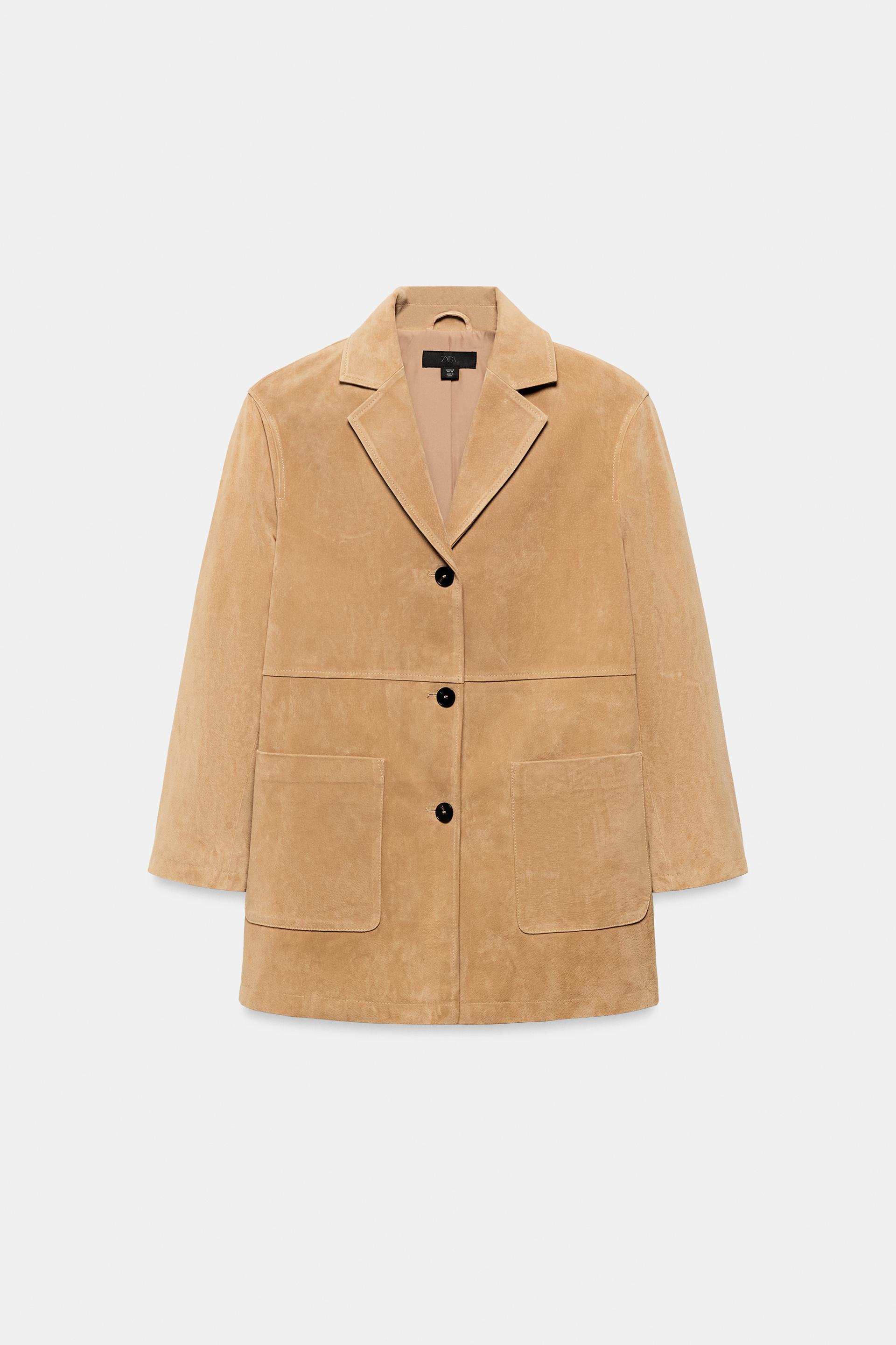 100% SUEDE LEATHER JACKET by ZARA