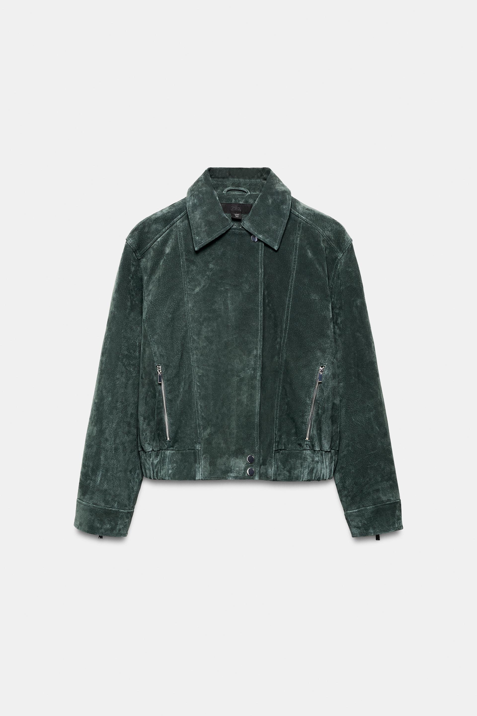 100% SUEDE LEATHER JACKET by ZARA