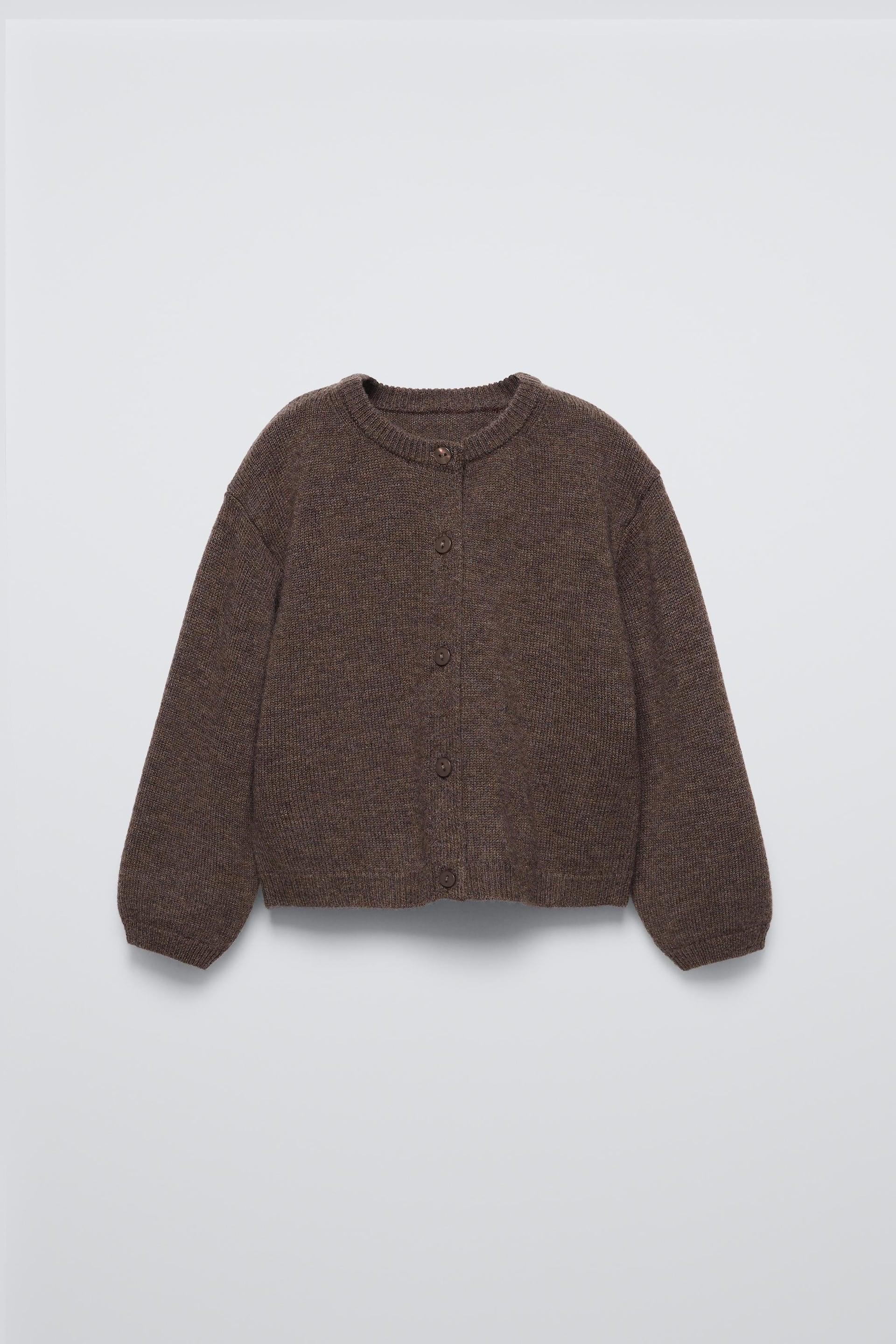 100% WOOL CARDIGAN by ZARA