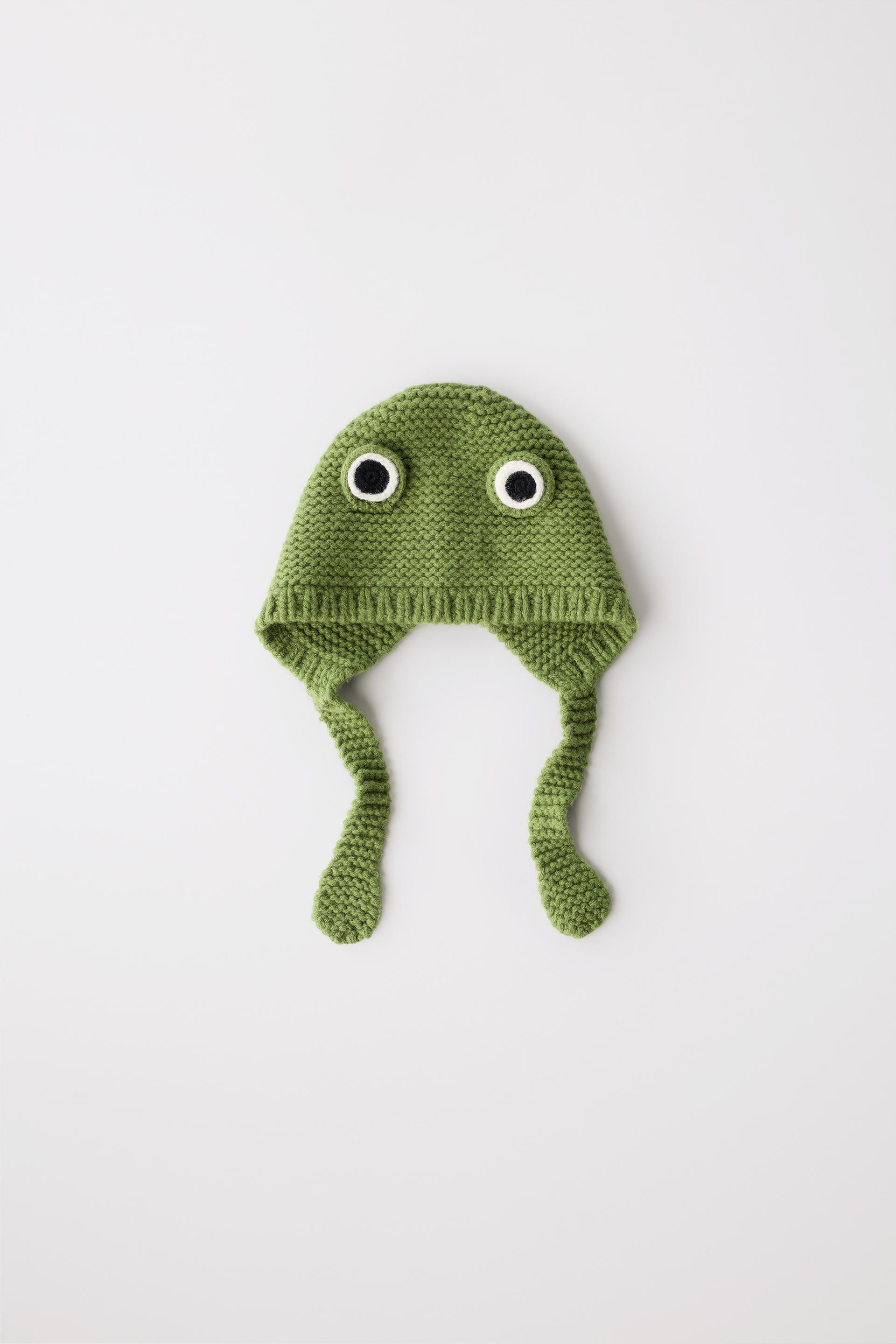 100% WOOL FROG HAT LIMITED EDITION by ZARA