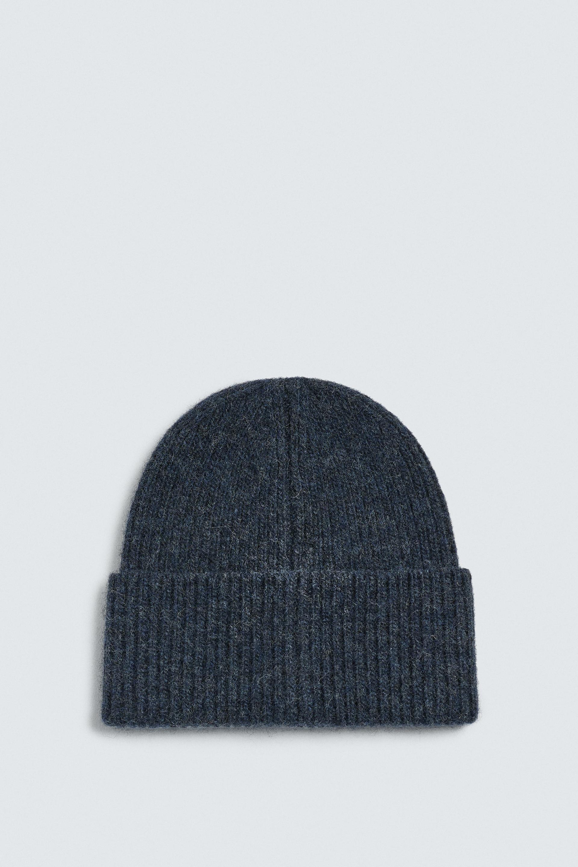 100% WOOL KNIT HAT by ZARA