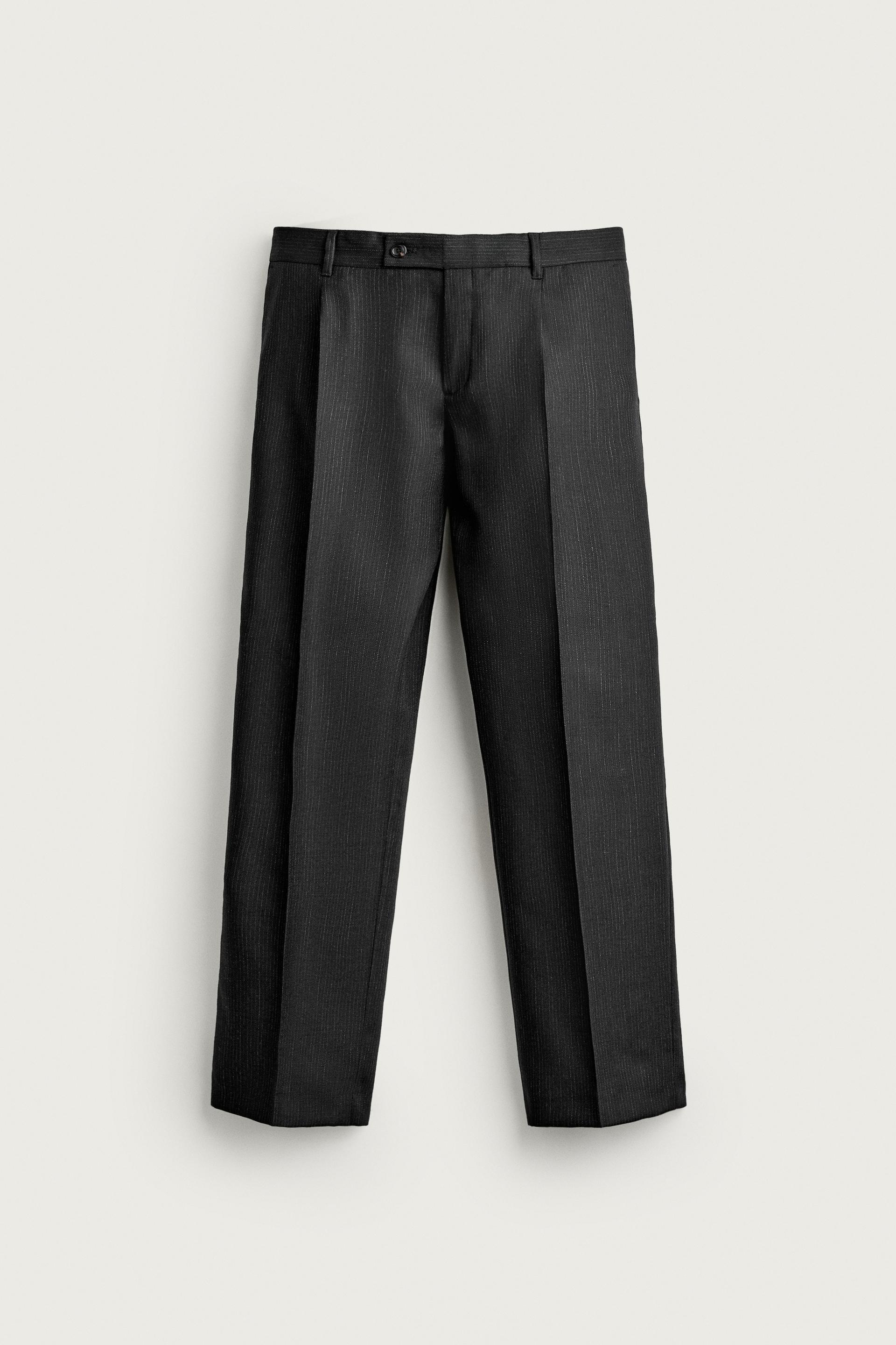 100% WOOL MANTECO® SUIT PANTS by ZARA