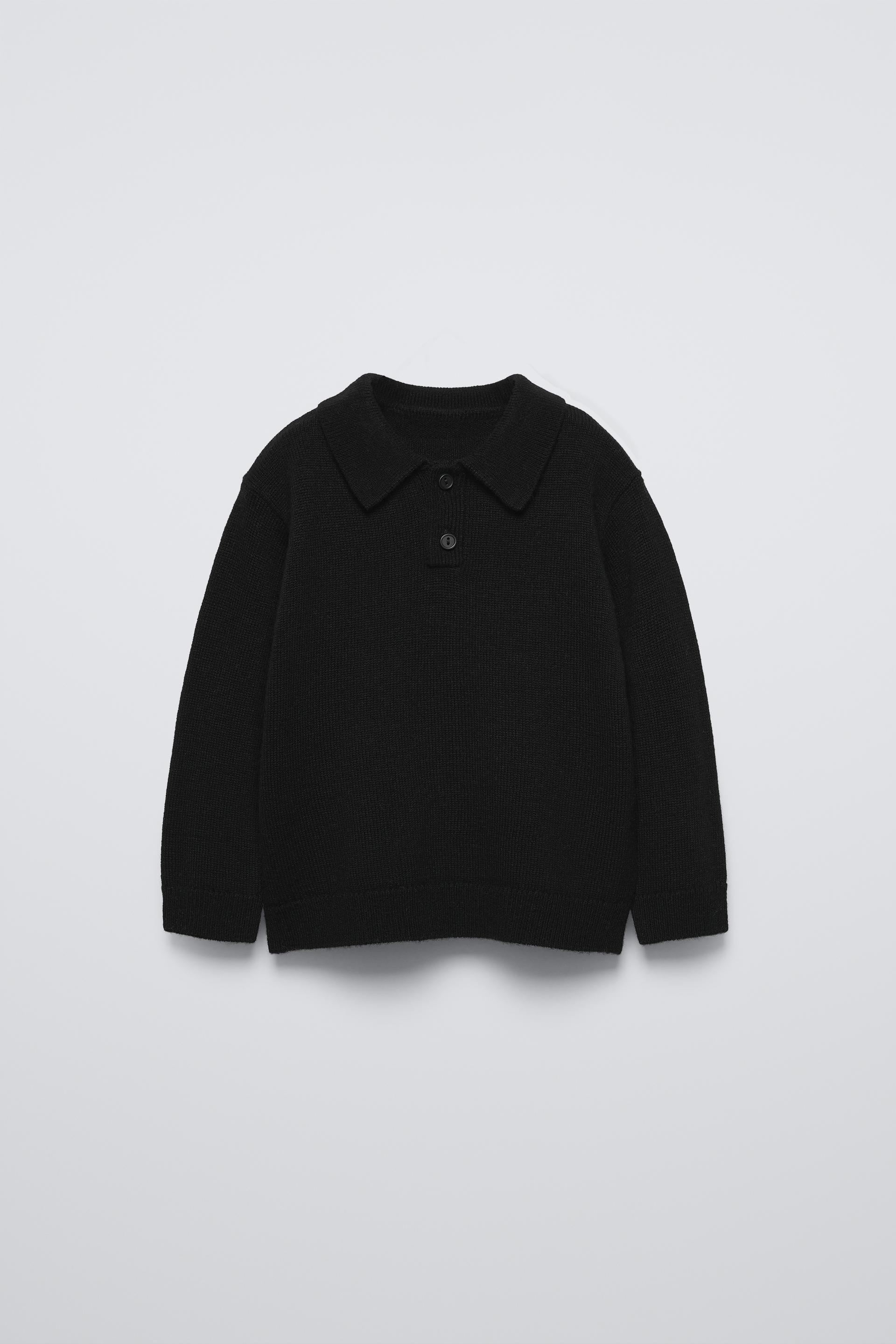 100% WOOL POLO SWEATER by ZARA