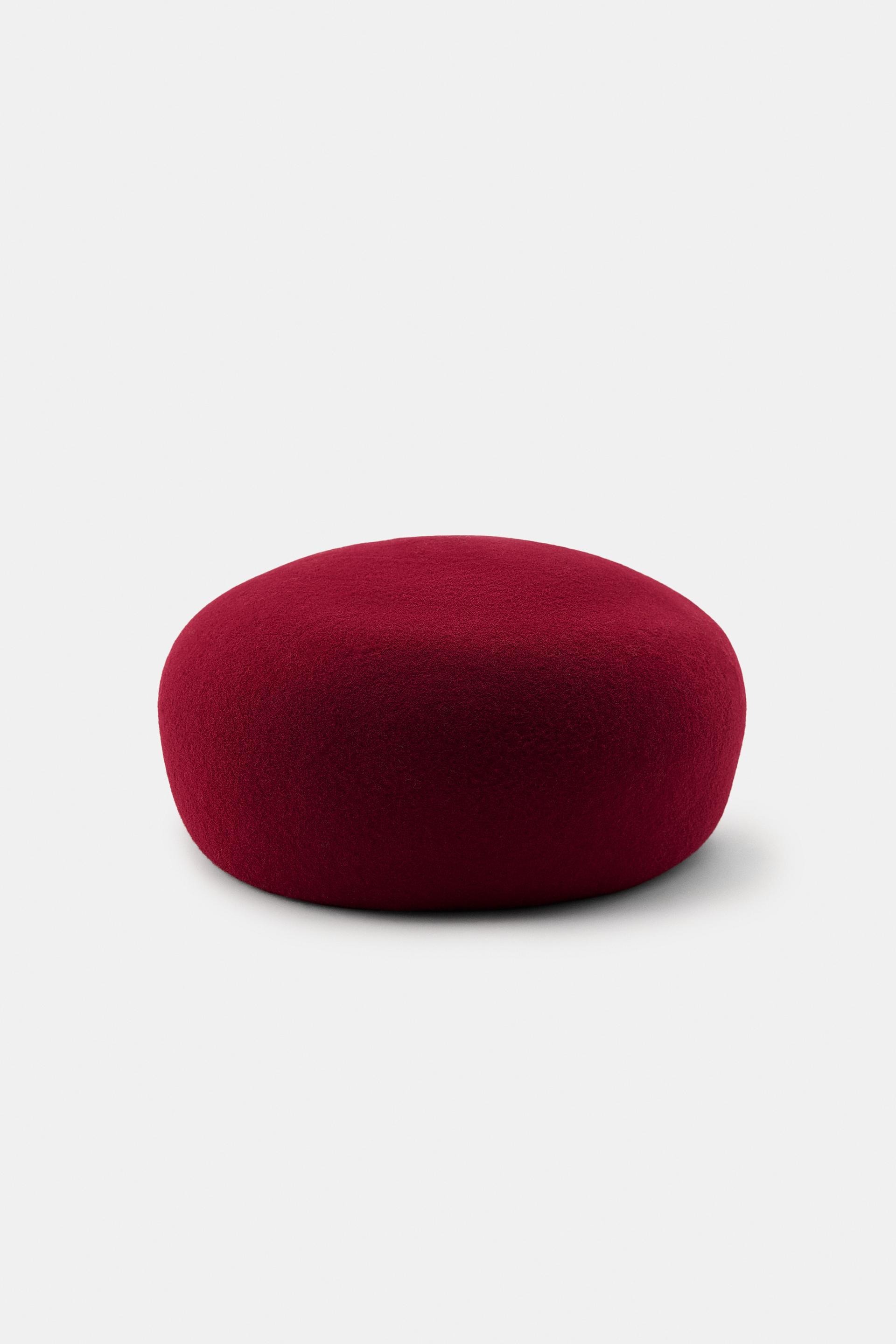 100% WOOL SKULLCAP HAT by ZARA