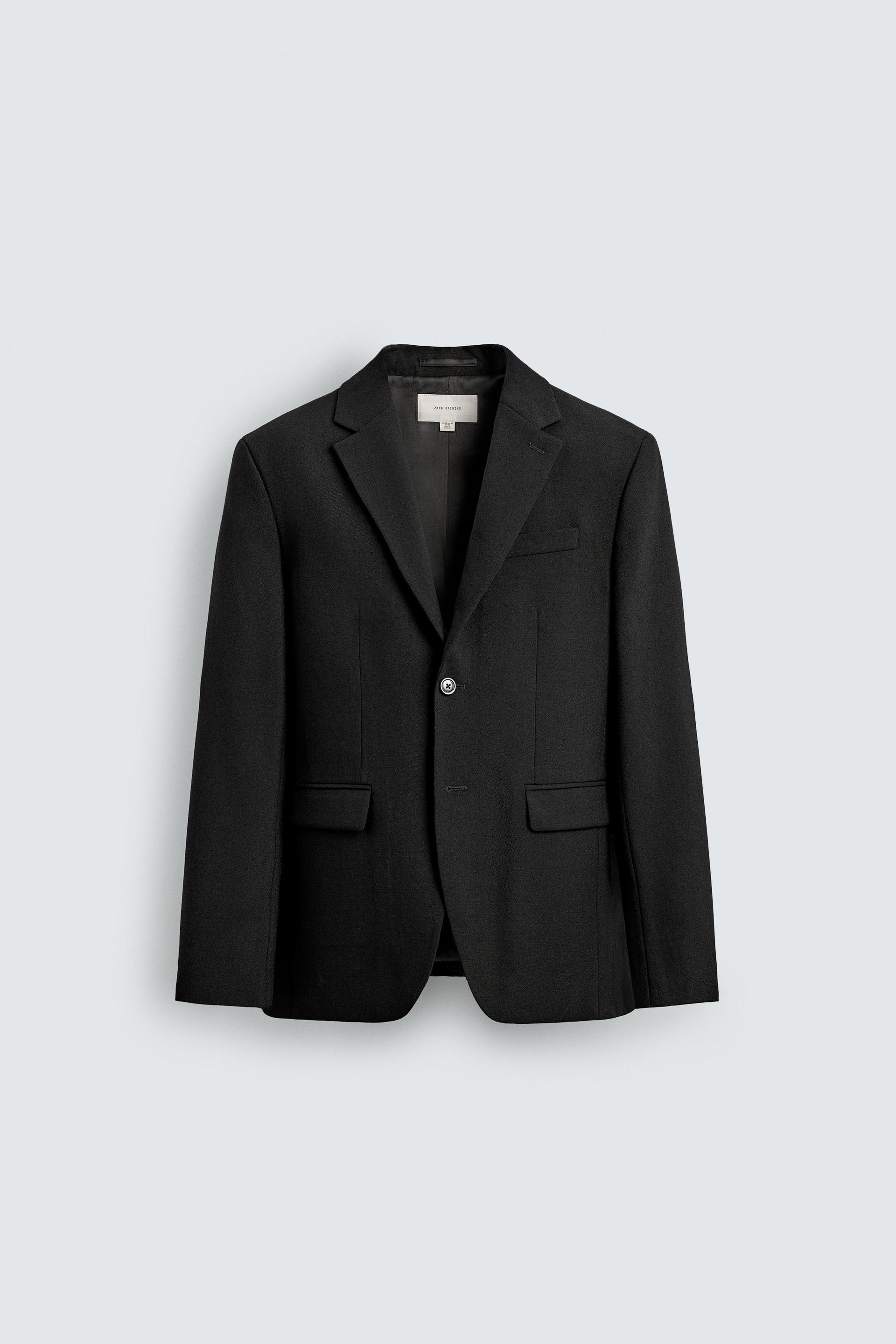 100% WOOL SUIT BLAZER by ZARA