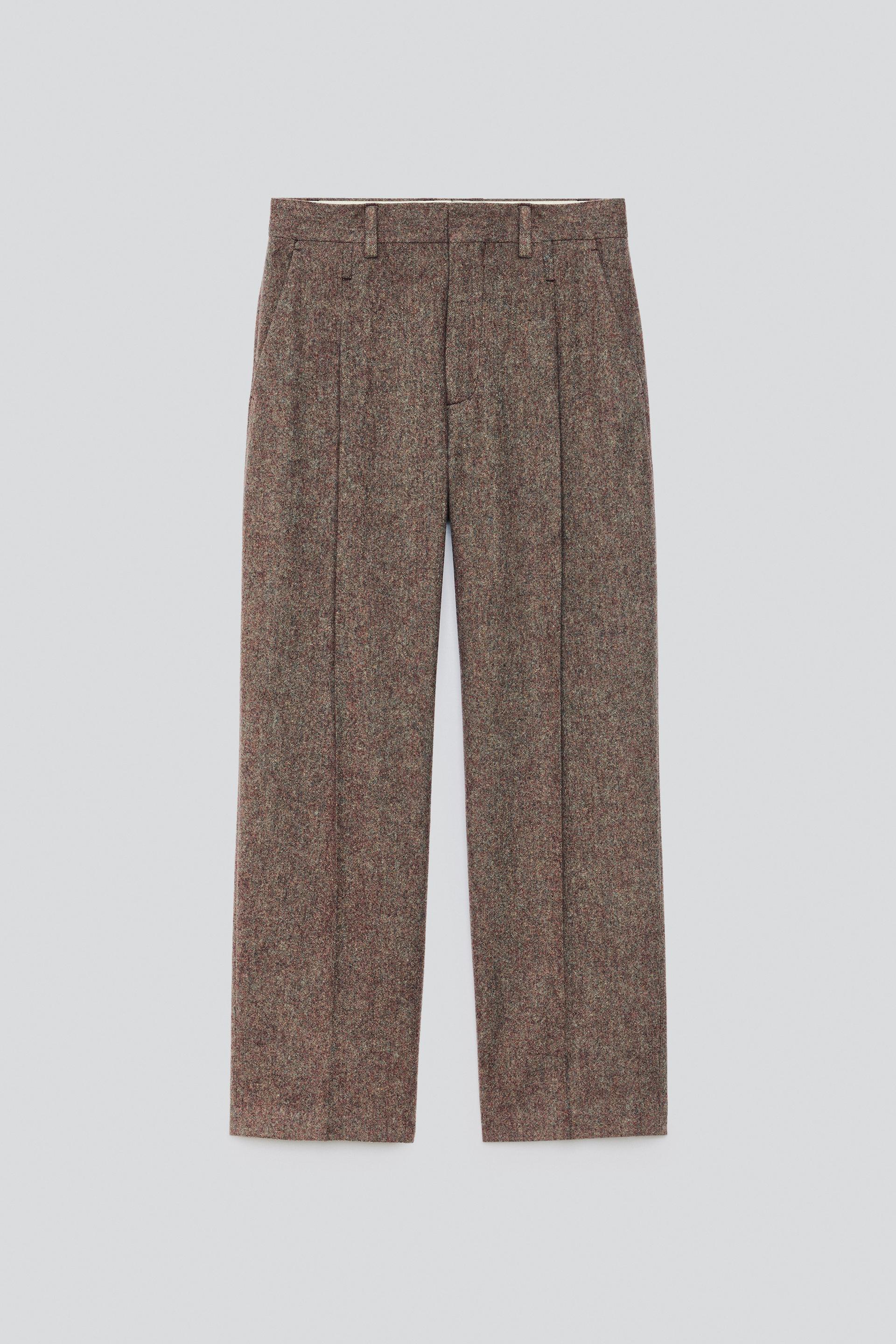 100% WOOL SUIT PANTS by ZARA