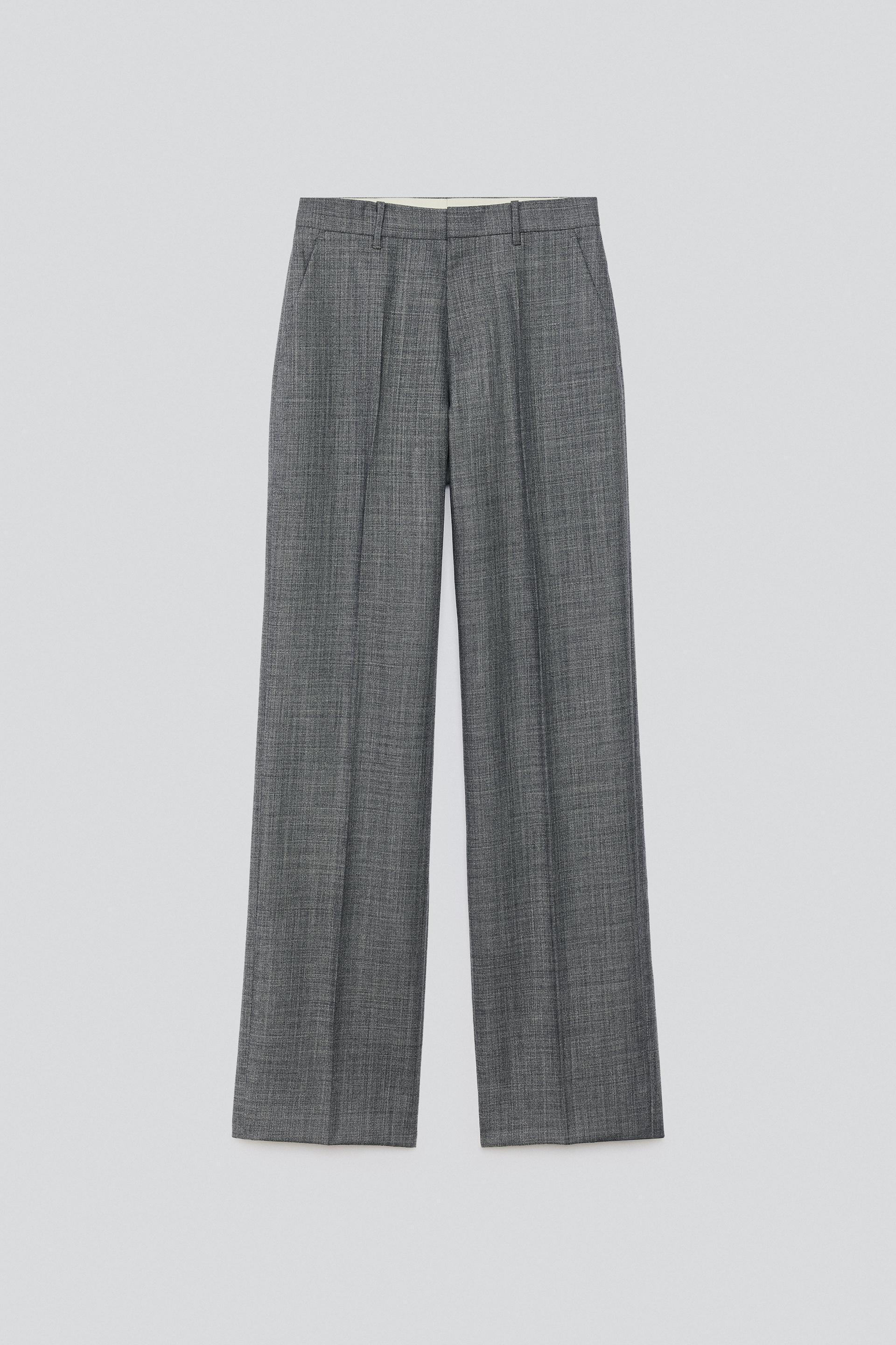 100% WOOL SUIT PANTS by ZARA