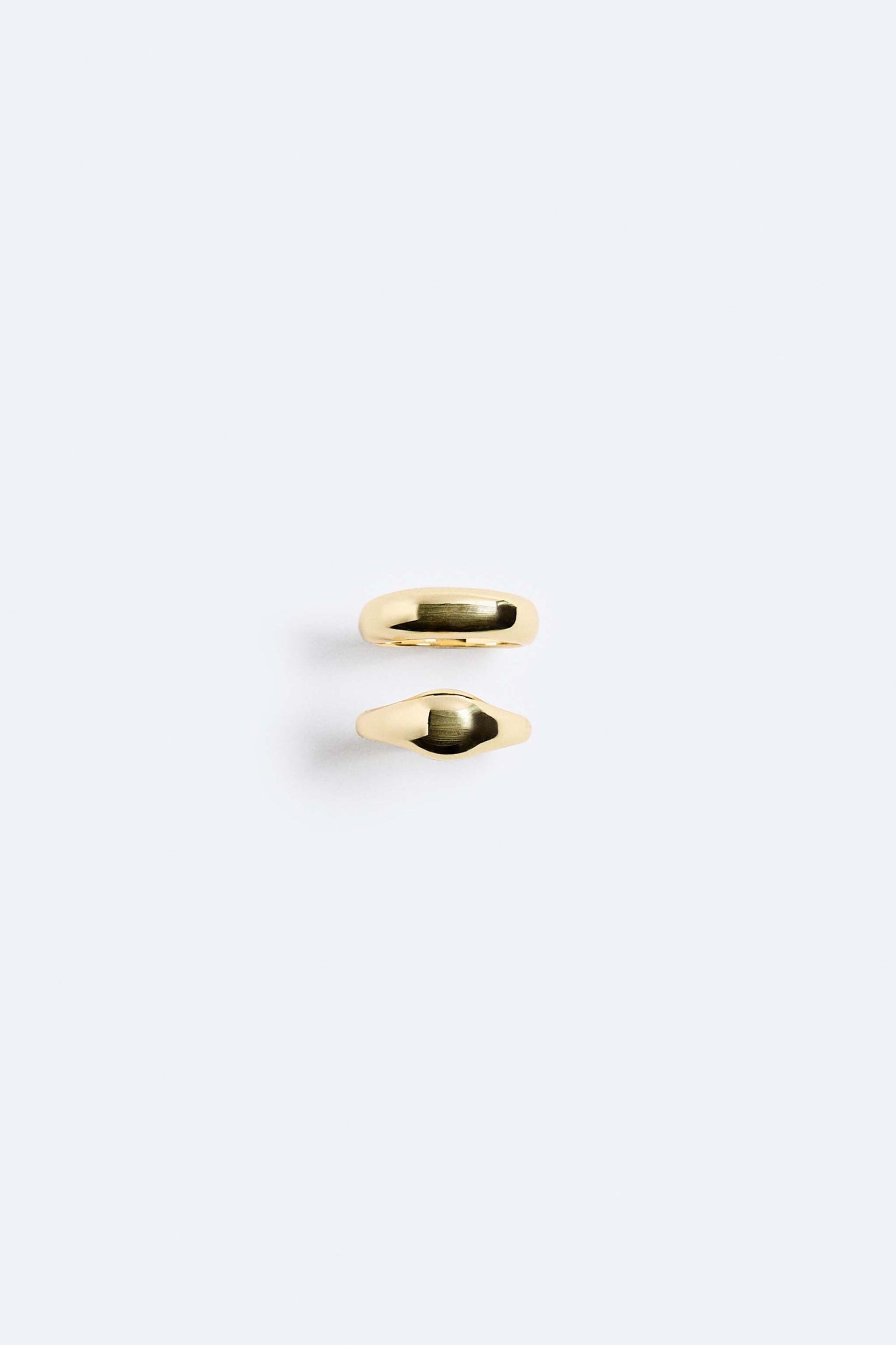 2 PACK OF CONTRASTING RINGS LIMITED EDITION by ZARA