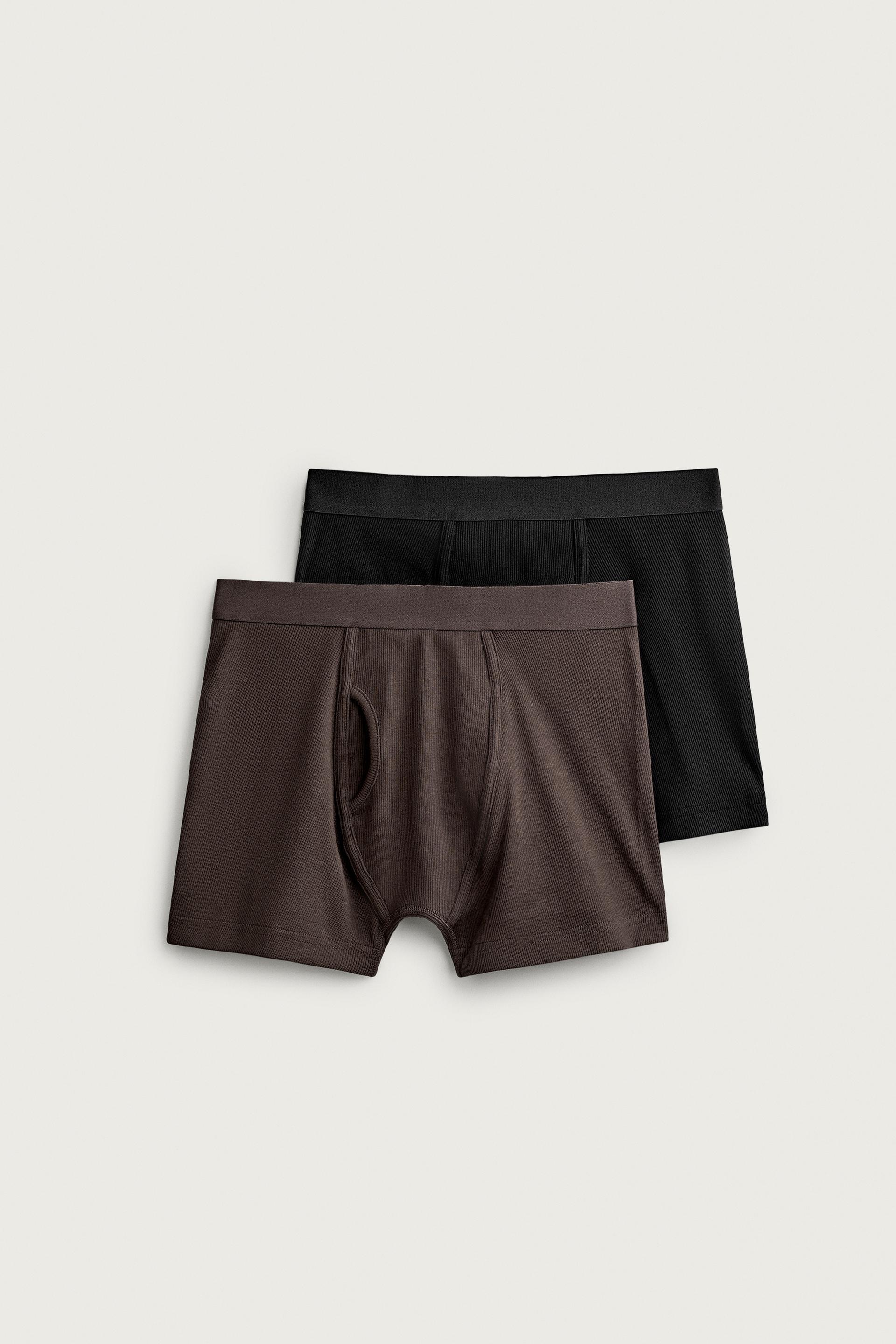 2-PACK RIBBED BOXER BRIEFS by ZARA