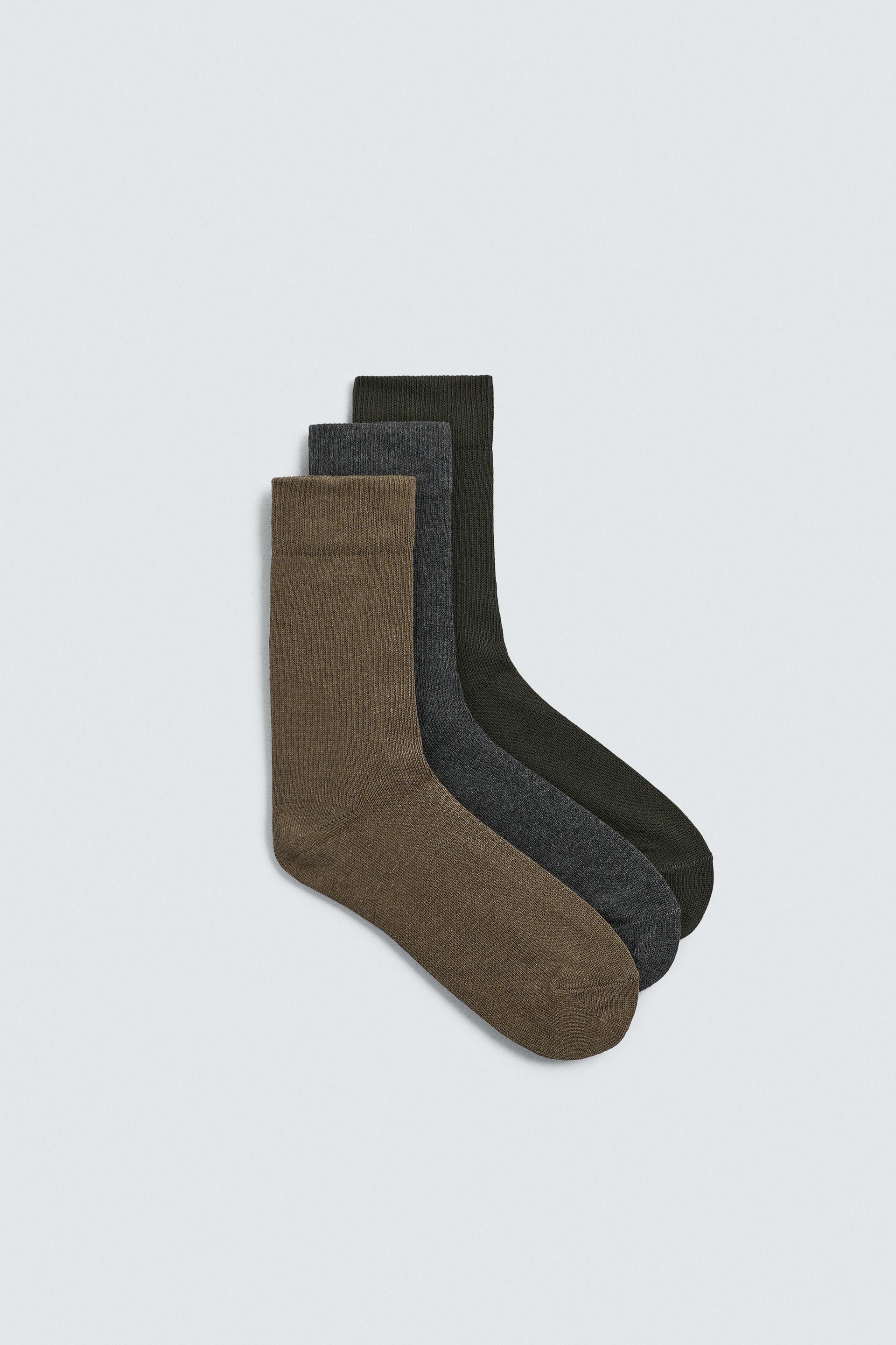 3-PACK OF TEXTURED SOCKS by ZARA